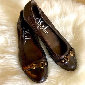 AGL Monika Bronze Cap Toe Ballet Flat